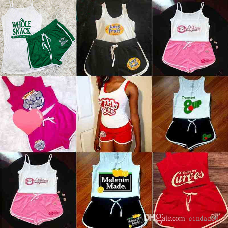 RETAIL Plus Size S-3xl 4xl 5XL Designers Women Tracksuits 2 Piece Short Pants Printed Suspender Sexy Yoga Pants Set Shorts Outfits Clothes