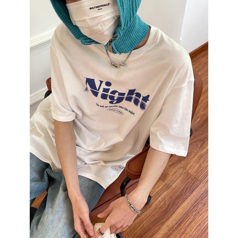 Men' T-Shirts Simple And Versatile Ins Casual Short-sleeved T-shirt Men' Trend Letter Printing Top 2022 Spring Summer Loose TeeMen, White
Men' T-Shirts Simple And Versatile Ins Casual Short-sleeved T-shirt Men' Trend Letter Printing Top 2022 Spring Summer Loose TeeMen, White