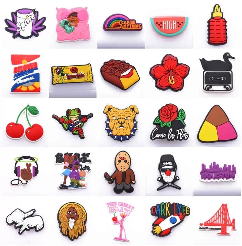 Shoes Accessories New Custom 1 Pcs Pvc Bulldog Cherry Croc Charms Shoe Decoration Buckles Garden Fit for 2022
Shoes Accessories New Custom 1 Pcs Pvc Bulldog Cherry Croc Charms Shoe Decoration Buckles Garden Fit for 2022