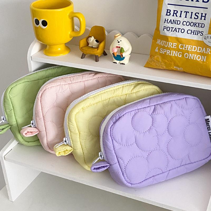 Cosmetic Bags & Cases Women's Candy Color Bag Zipper Polyester Quilting Handbag Student Pen Zero Wallet Embroidery Storage BagCosmetic
Cosmetic Bags & Cases Women's Candy Color Bag Zipper Polyester Quilting Handbag Student Pen Zero Wallet Embroidery Storage BagCosmetic