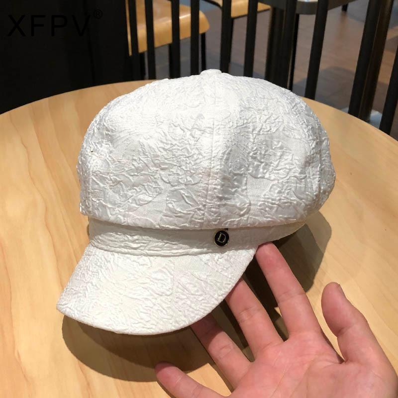 Berets 2022 Spring Summer Fashion Korean Silk Pleated Female Casual Lace Octagonal Hat Solid Painter Cap Bonnet SM3061Berets, White
Berets 2022 Spring Summer Fashion Korean Silk Pleated Female Casual Lace Octagonal Hat Solid Painter Cap Bonnet SM3061Berets, White