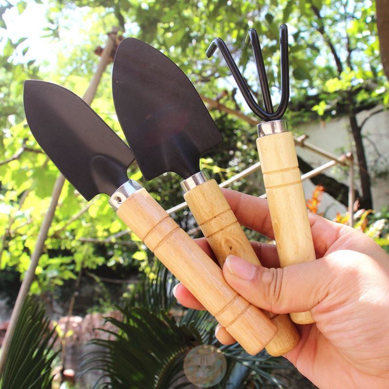 3Pcs/Set New Creative Gardening Tools Three Piece Mini Garden tools Small Shovel rake Spade Potted Plant Flowers