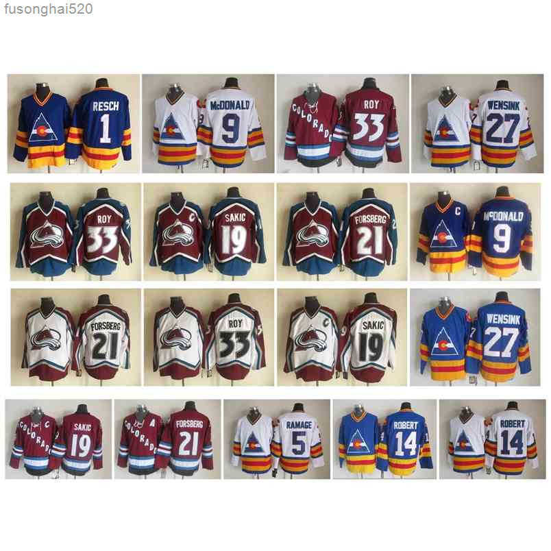 95 Vintage Colorado Avalanche Jersey 1 Glenn Resch 9 Lanny McDonald 33 Patrick Roy 19 Joe Sakic 21 Forsberg 14 Rene Robert Wensink Retro nhl's Jerseys, As pic
95 Vintage Colorado Avalanche Jersey 1 Glenn Resch 9 Lanny McDonald 33 Patrick Roy 19 Joe Sakic 21 Forsberg 14 Rene Robert Wensink Retro nhl's Jerseys, As pic