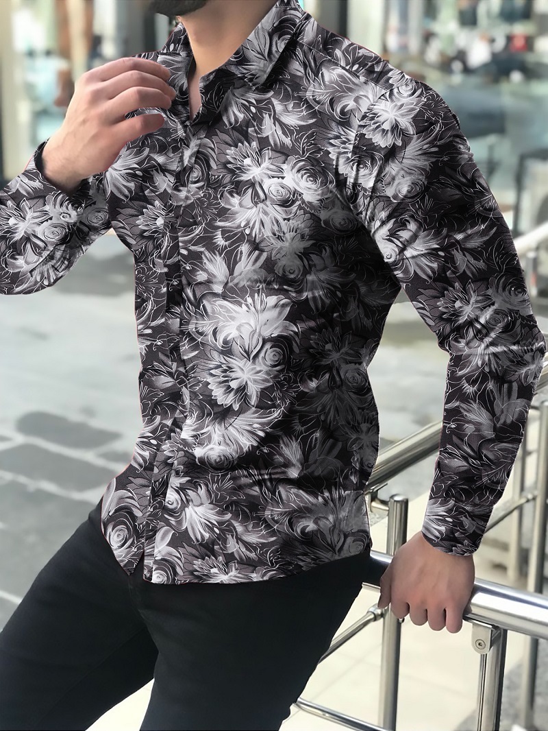 Camisa holgada de manga larga para hombre... ropa Estilo Hawaiano con estampado vacaciones talla gran informal la 220322