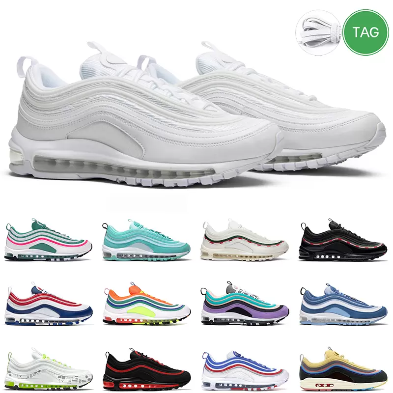 97 Men Running Shoes 97s MSCHF x INRI Jesus Satan Sean Wotherspoon Triple Reflective Bred Silver Bullet South Beach Mens Trainers Sports Sneakers, 12
97 Men Running Shoes 97s MSCHF x INRI Jesus Satan Sean Wotherspoon Triple Reflective Bred Silver Bullet South Beach Mens Trainers Sports Sneakers, 12