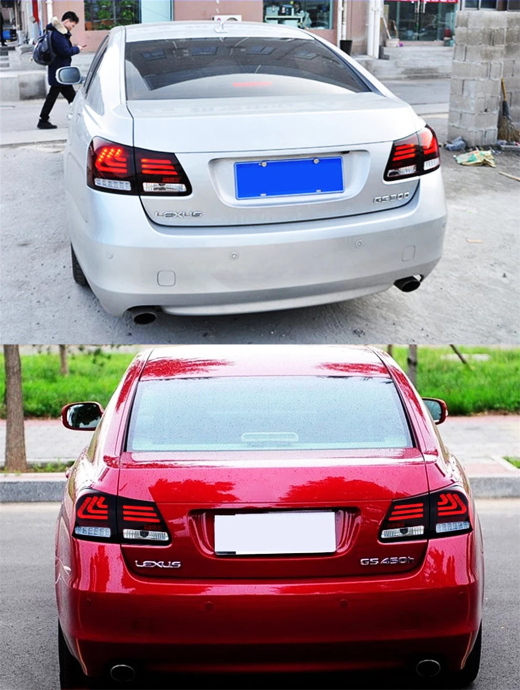 Car Tail Lights Accessories For GS350 LED Fog Taillight 2006-2010 Lexus Rear Lamp LED Turn Signal Brake Reversing Light