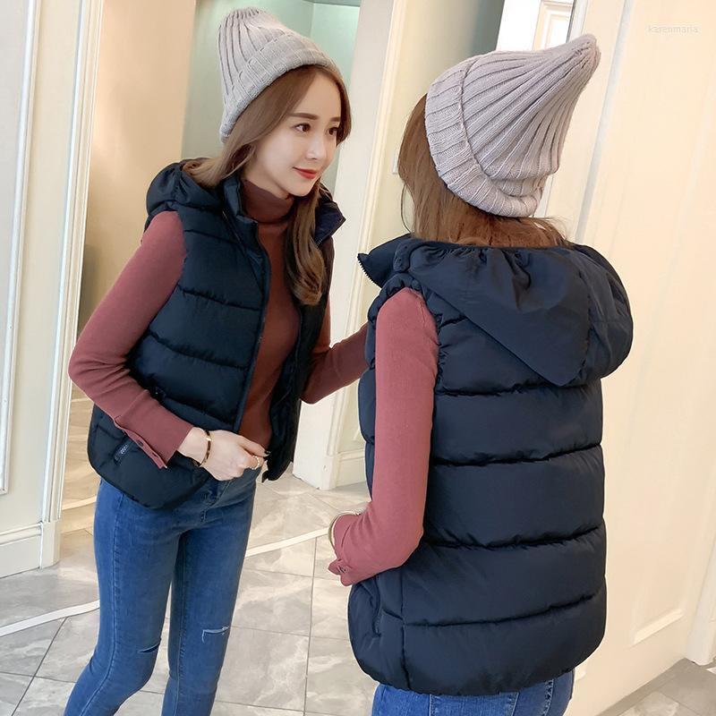 Women's Down & Parkas Fashion Clothing Short Cotton Vest Autumn And Winter Korean Style Hooded Girls Waistcoat Sleeveless Padded Jacket Kare, Black
Women's Down & Parkas Fashion Clothing Short Cotton Vest Autumn And Winter Korean Style Hooded Girls Waistcoat Sleeveless Padded Jacket Kare, Black