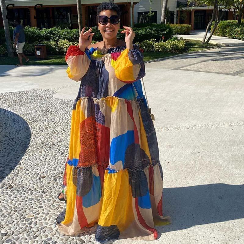 Plus Size Dresses Maxi For Women 2022 Summer 5XL Multicolor Print Slash Neck Bigh Swing Beach Dress Holiday Vestidos PartyclubPlus Elro22, Blue
Plus Size Dresses Maxi For Women 2022 Summer 5XL Multicolor Print Slash Neck Bigh Swing Beach Dress Holiday Vestidos PartyclubPlus Elro22, Blue