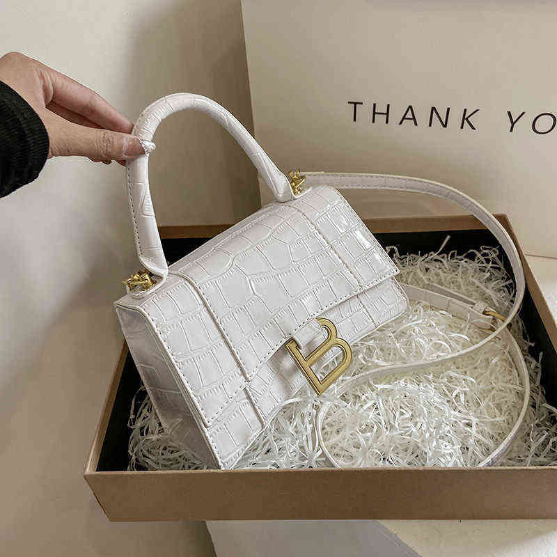 Women's bag high appearance hourglass crocodile cross minority hand shoulder Purses, Silver
Women's bag high appearance hourglass crocodile cross minority hand shoulder Purses, Silver