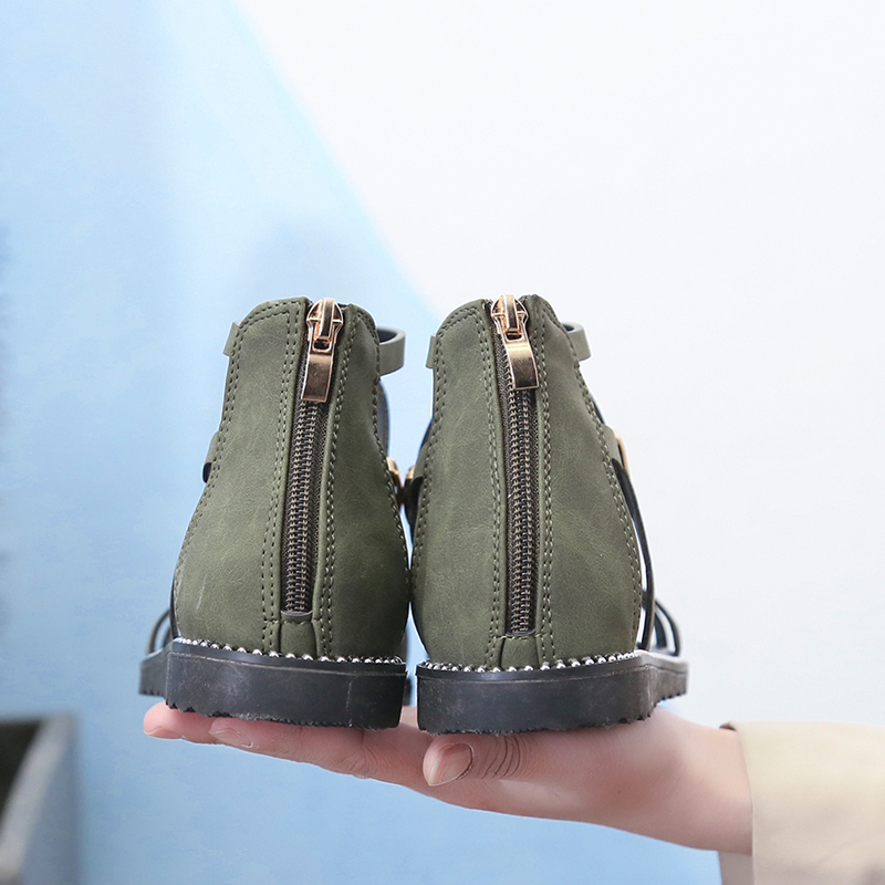 Strappy flat sandals women soft-soled comfortable and lightweight soft-soled sandals Women's slip-on shoes zapatos mujer verano 220506