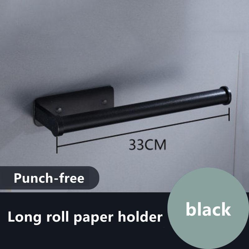 Hooks & Rails Space Aluminum Punch-Free Toilet Paper Holder Wall-Mounted Bathroom Kitchen Roll Towel Hook Modern Black Hanger
Hooks & Rails Space Aluminum Punch-Free Toilet Paper Holder Wall-Mounted Bathroom Kitchen Roll Towel Hook Modern Black Hanger