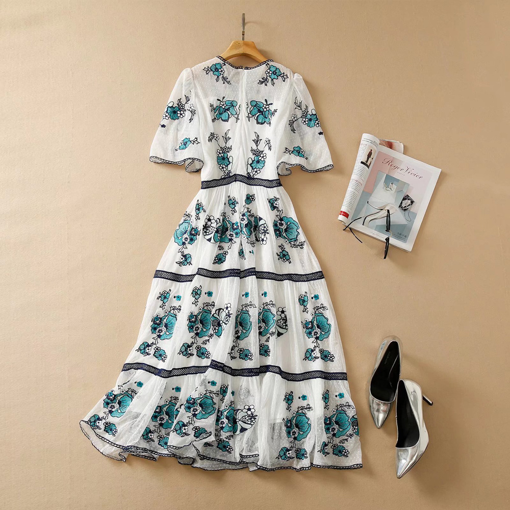 511 XXL 2022 Runway Dress Crew Neck Short Sleeve Mesh Empire Brand Same Style Dress Flora Print High Quality Womens Clothes AS, Customize
511 XXL 2022 Runway Dress Crew Neck Short Sleeve Mesh Empire Brand Same Style Dress Flora Print High Quality Womens Clothes AS, Customize