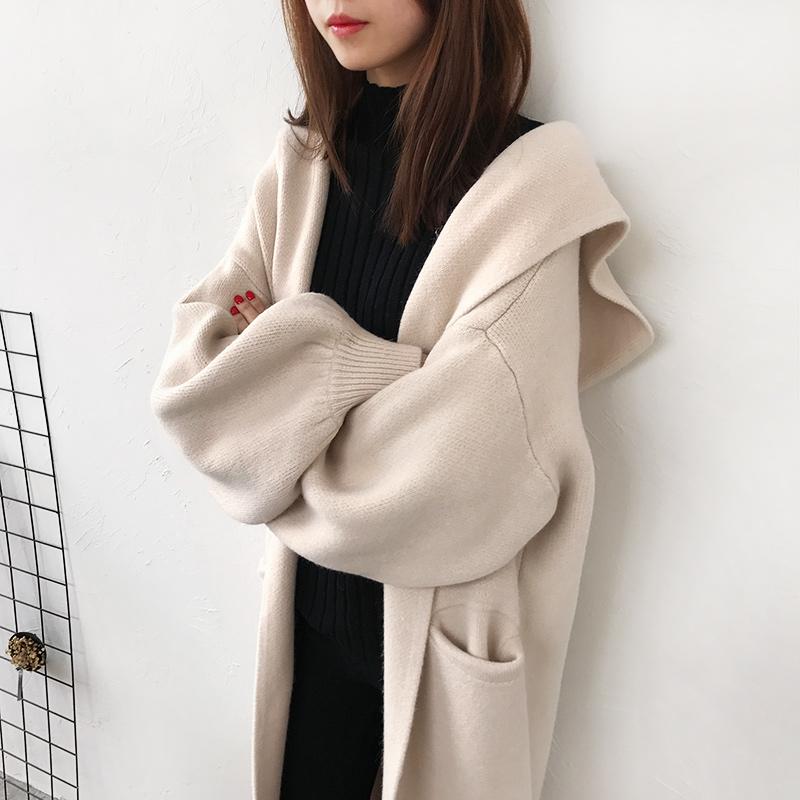 Women' Knits & Tees X-Long Hooded Sweater Cardigan For Women Korean Style Oversize Warm Knitted Overcoat With Pocket Female Winter ClothesW, Ivory
Women' Knits & Tees X-Long Hooded Sweater Cardigan For Women Korean Style Oversize Warm Knitted Overcoat With Pocket Female Winter ClothesW, Ivory