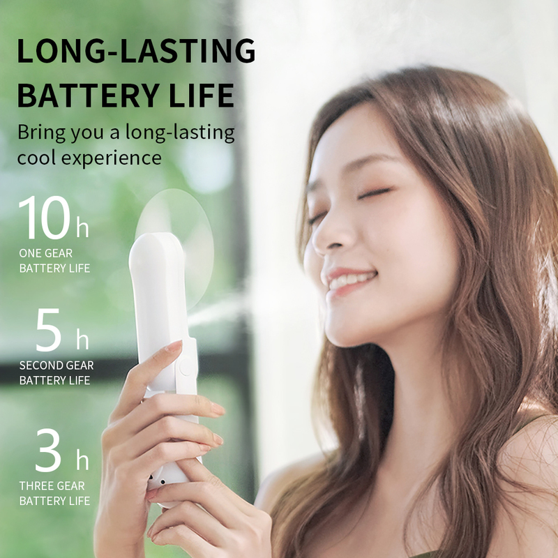 Nano Mist Sprayer Mini Fan Beauty Instrument USB Humidifier Rechargeable Nebulizer Face Steamer Moisturizing Beauty 220711