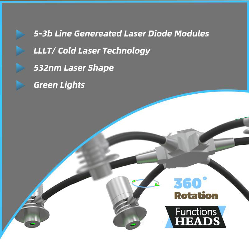 Green or Red Lights Available Slimming Weight Loss Lipolaser 6D Lipo Laser Machine FDA Cleared 6 Lamps Fast Delivery