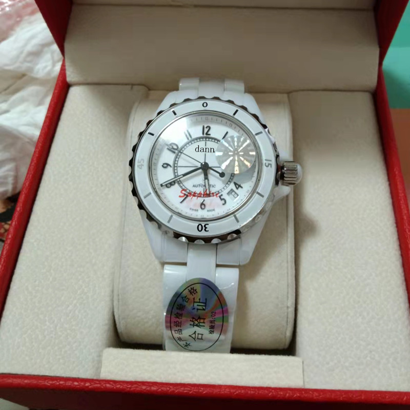 H09688 Ceramic watch fashion Ladies mechanical watch Men38mm 5AMT water resistant wristwatches women's luxury Gift watches relogio, Box2
H09688 Ceramic watch fashion Ladies mechanical watch Men38mm 5AMT water resistant wristwatches women's luxury Gift watches relogio, Box2