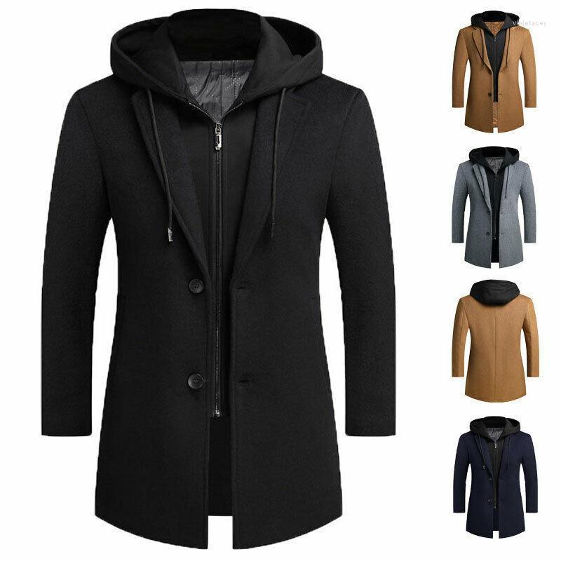 Men's Wool & Blends Business Men Suits With Hood Blend Long Overcoat Hooded Jacket Winter Warm Viol22, Black
Men's Wool & Blends Business Men Suits With Hood Blend Long Overcoat Hooded Jacket Winter Warm Viol22, Black
