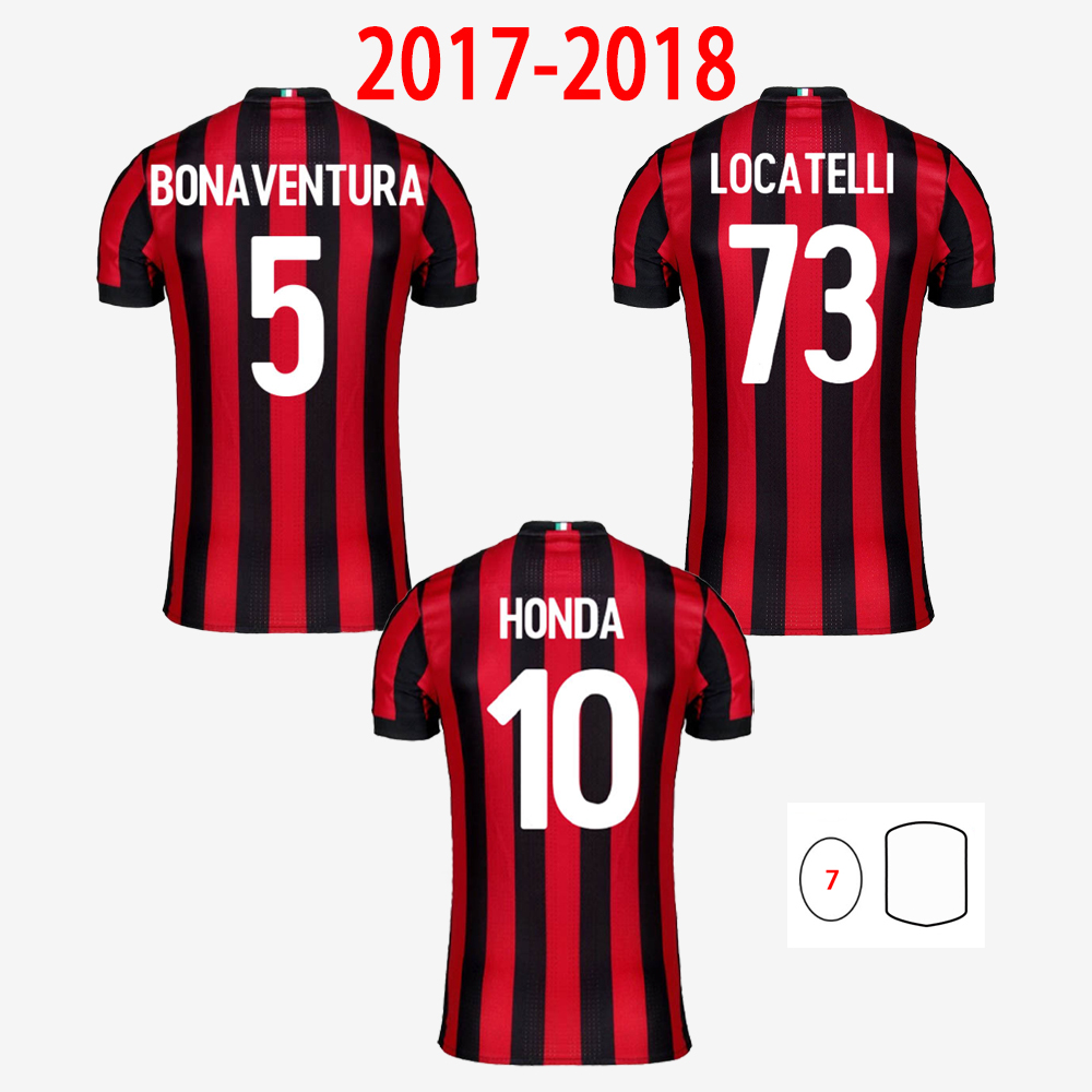 2017 2018 soccer jerseys Calhanoglu Milan Cutrone Suso Kalinic Bonucci home ac red black 17 18 retro football shirts Vintage Classic uniforms BONAVENTURA HONDA S-2XL
2017 2018 soccer jerseys Calhanoglu Milan Cutrone Suso Kalinic Bonucci home ac red black 17 18 retro football shirts Vintage Classic uniforms BONAVENTURA HONDA S-2XL