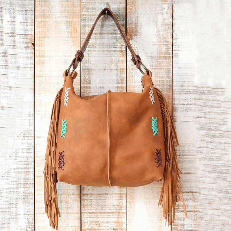 Wholesale Western Bag Women Luxury Handbags Boho Leather Ladies Shoulder Fringe Bags, #4
Wholesale Western Bag Women Luxury Handbags Boho Leather Ladies Shoulder Fringe Bags, #4