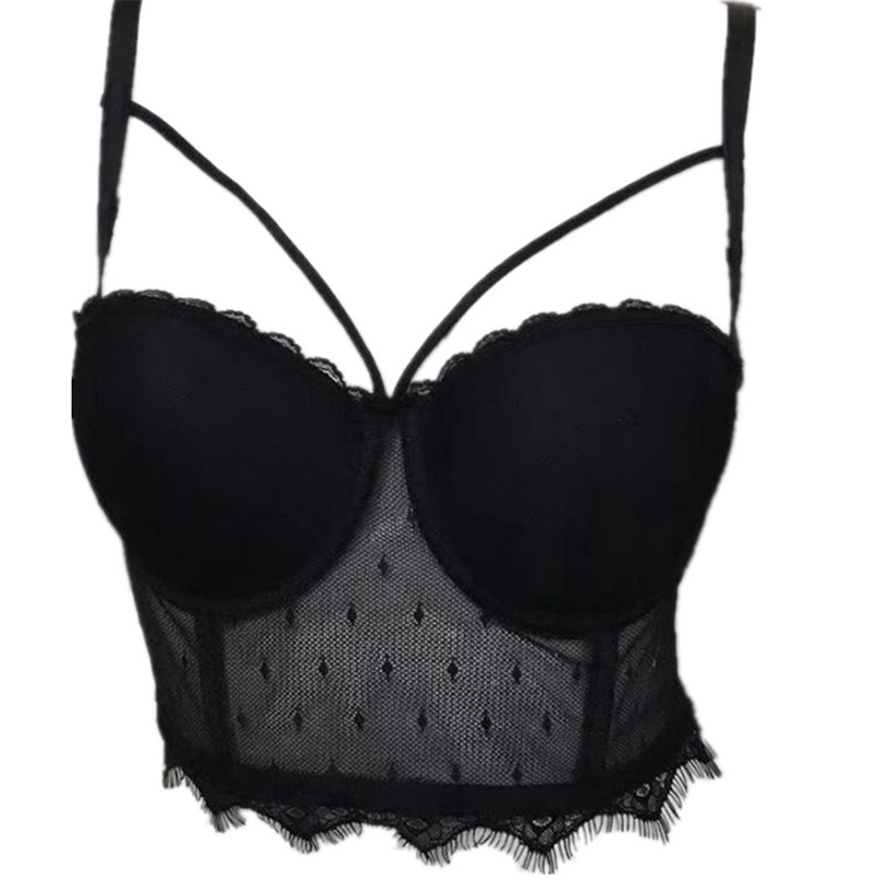summer sexy Lace Perspective Women' Clothing Bustier Crop Tops Night Club festival bra top vest 220318, Black
summer sexy Lace Perspective Women' Clothing Bustier Crop Tops Night Club festival bra top vest 220318, Black