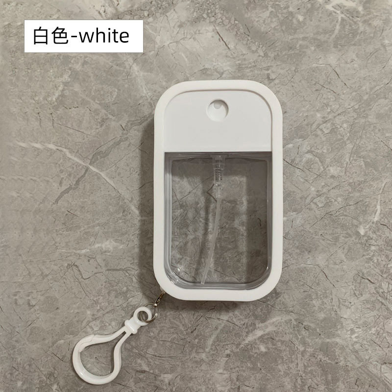 Practical Colorful Silicone Keychain 45ML Portable Hand Sanitizer Perfume Bottle Key Chain Key Ring