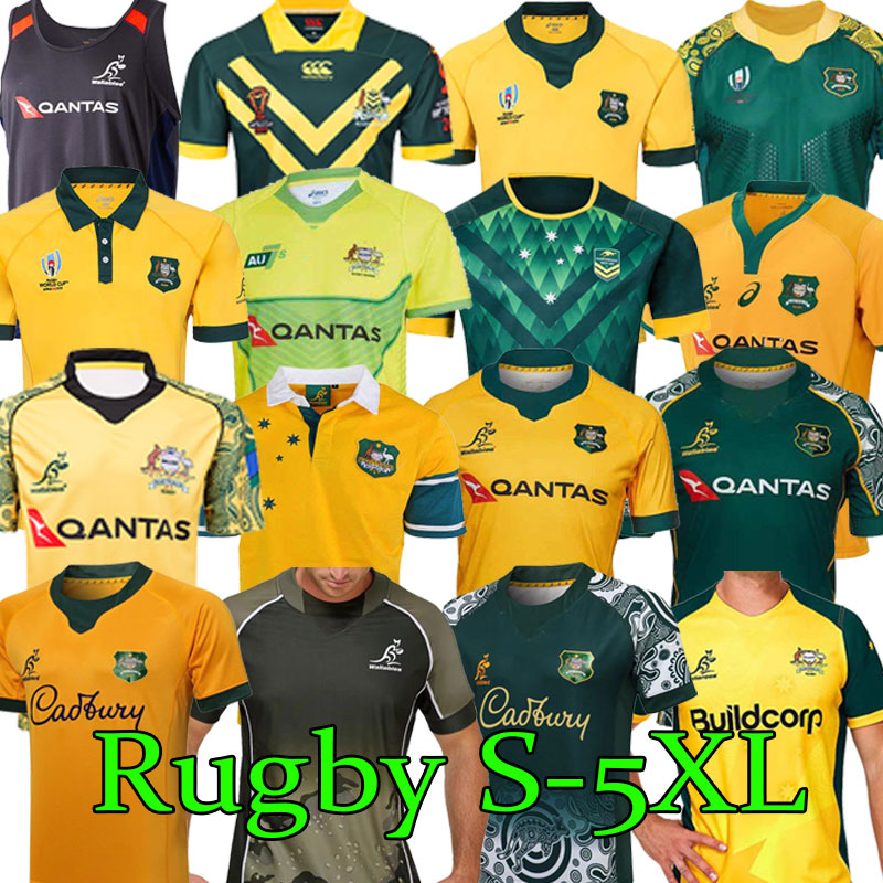 2018 2019 2021 Australia Rugby Jerseys home away Kangaroos Wallaby Size S-5XL maillot de National League 4XL vest pants, As shown
2018 2019 2021 Australia Rugby Jerseys home away Kangaroos Wallaby Size S-5XL maillot de National League 4XL vest pants, As shown