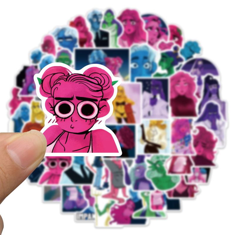 60Pcs Romance Anime Lore Olympus Stickers Decals Kids Toy for Laptop Luggage Guitar Skateboard Car Fantasy Cartoon Sticker