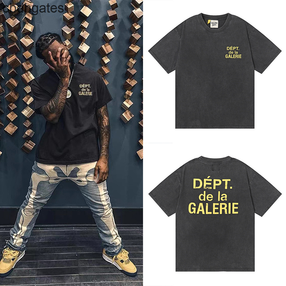 Mens Gallerysdepts Tshirt t Shirt 22ss Fashion Brand Cracked Letters Washed Short Sleeve T-shirt Men' Women' High Street Half Sleeves, Wash water black
Mens Gallerysdepts Tshirt t Shirt 22ss Fashion Brand Cracked Letters Washed Short Sleeve T-shirt Men' Women' High Street Half Sleeves, Wash water black