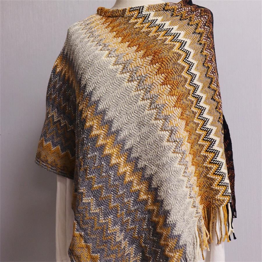 Colorblock imitation cashmere shawl women's ethnic style scarf commuter cape cape jacket
Colorblock imitation cashmere shawl women's ethnic style scarf commuter cape cape jacket
