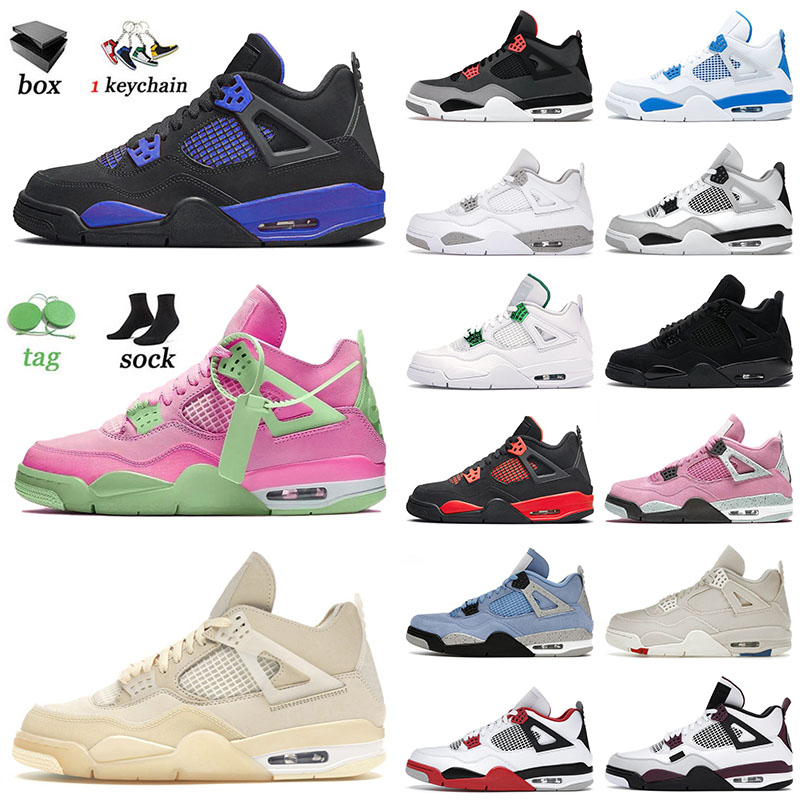 New Jumpman 4 4s IV Mens Basketball Shoes Blue Thunder Sail Pink Military Black White Cement Canyon Purple Men Women Retro Sports Trainers, B10 sb 40-47
New Jumpman 4 4s IV Mens Basketball Shoes Blue Thunder Sail Pink Military Black White Cement Canyon Purple Men Women Retro Sports Trainers, B10 sb 40-47
