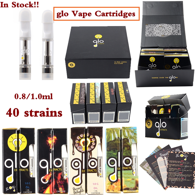 Newest GLO Vape Carts 0.8ml 1.0ml Empty Vape Pen Cartridges Packaging Glass Thick Oil Cartridge Tank 510 Ceramic Pens Wax Atomizer
Newest GLO Vape Carts 0.8ml 1.0ml Empty Vape Pen Cartridges Packaging Glass Thick Oil Cartridge Tank 510 Ceramic Pens Wax Atomizer