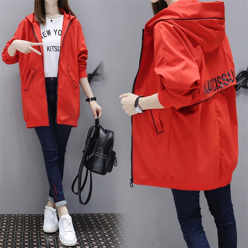 New Fashion Spring Autumn Women's Mid Long Basic Coats Female Casual Baseball Long Sleeve Outerwear Jackets T200319