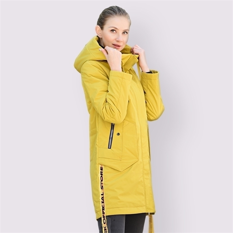 High Quality Women Coat Spring Autumn Fashion Casual Thin Parka European Windproof Long Plus Size Hooded Women Jackets 201127, Yellow
High Quality Women Coat Spring Autumn Fashion Casual Thin Parka European Windproof Long Plus Size Hooded Women Jackets 201127, Yellow