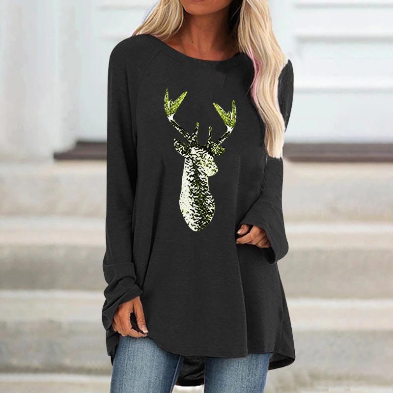 #40 S-3xl Women Fashion Casual Christmas Deer Print O-neck Loose Long Sleeve Top Blouse Pullover Plus Size Blusas Mujer De Moda Women's Blou
#40 S-3xl Women Fashion Casual Christmas Deer Print O-neck Loose Long Sleeve Top Blouse Pullover Plus Size Blusas Mujer De Moda Women's Blou