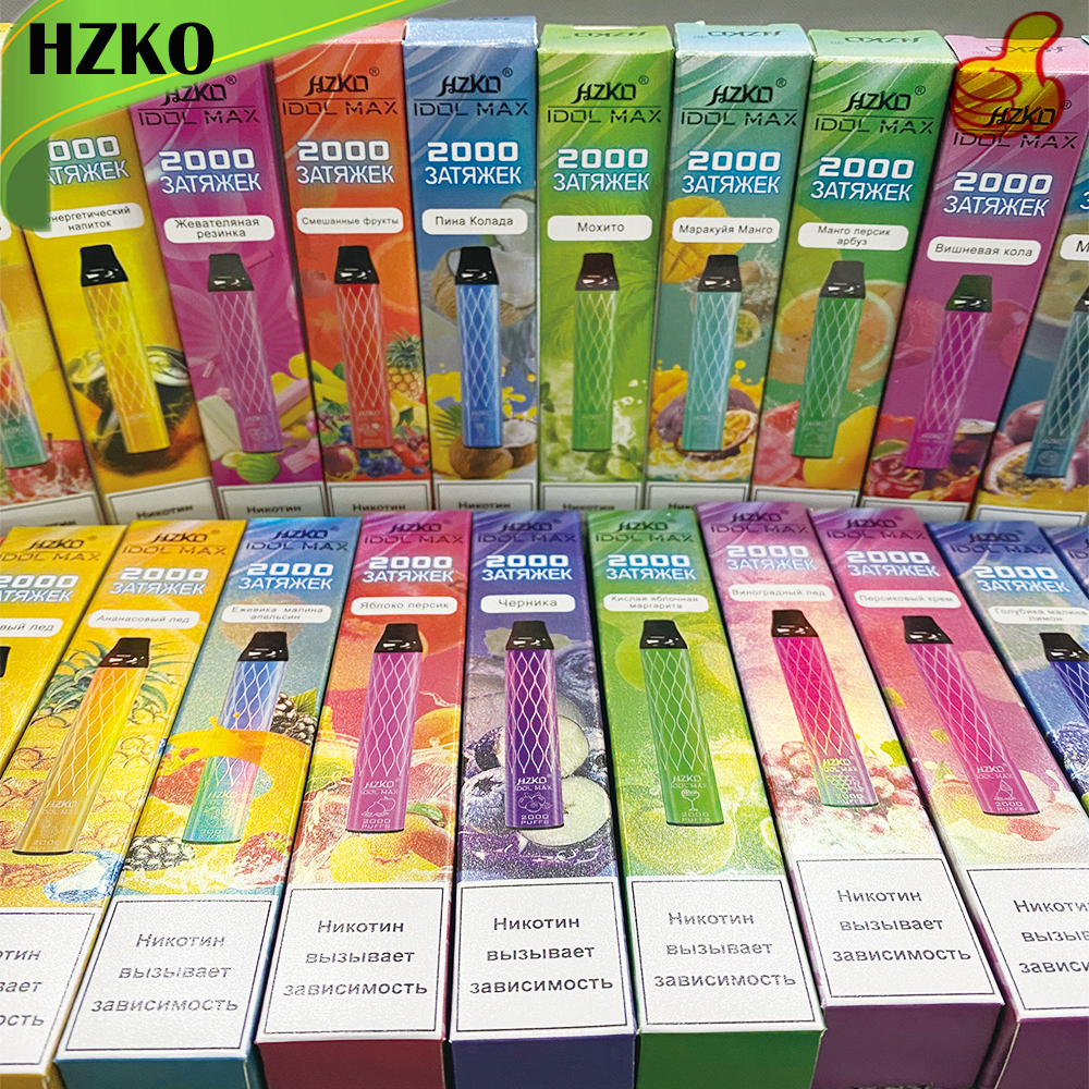HZKO IDOL MAX Disposable Device Kit E cigarette 1100mAh Battery Vape 2000 Puff Pre-Filled 6.5ml Pod For Bang Bar Plus Flow
HZKO IDOL MAX Disposable Device Kit E cigarette 1100mAh Battery Vape 2000 Puff Pre-Filled 6.5ml Pod For Bang Bar Plus Flow