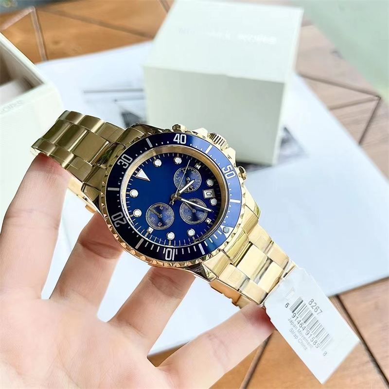 Men's watch m8267 multifunction timer diving watch diameter 44mm retail and wholesale, Gold
Men's watch m8267 multifunction timer diving watch diameter 44mm retail and wholesale, Gold
