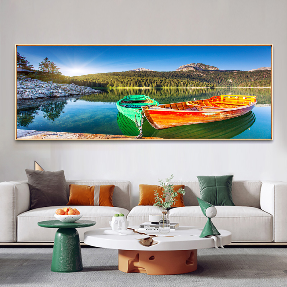 Modern Landscape Posters and Prints Wall Art Canvas Painting Sunrise Sea Mountain Picture for Living Room Cuadros Decor No Frame
Modern Landscape Posters and Prints Wall Art Canvas Painting Sunrise Sea Mountain Picture for Living Room Cuadros Decor No Frame