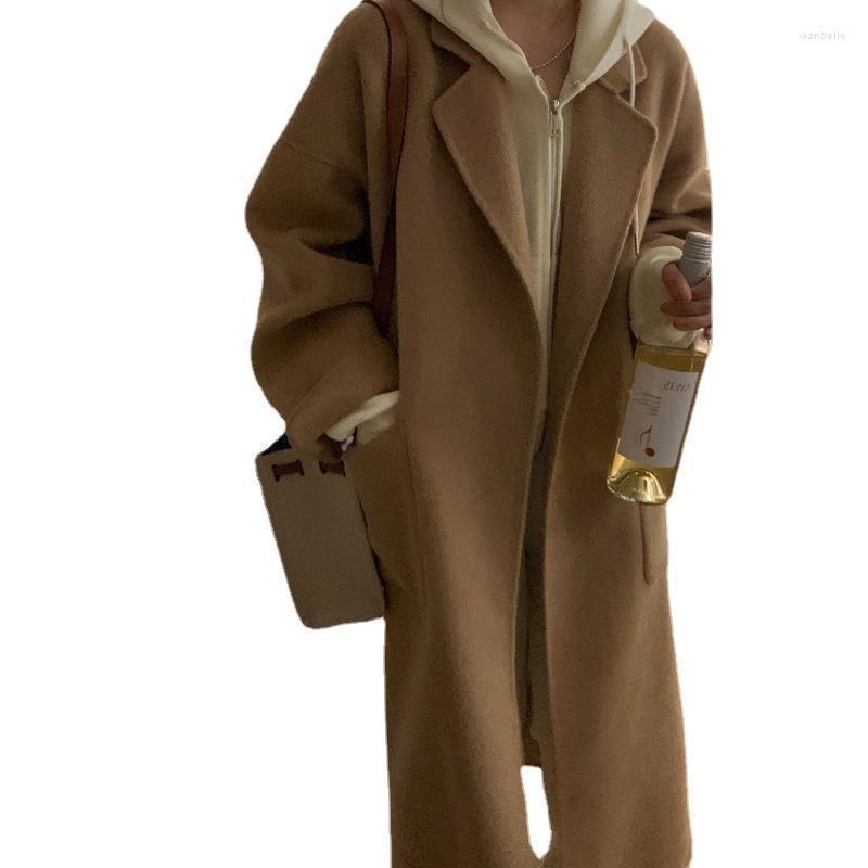 Women's Wool & Blends Korean Simple And Fashionable Lace-up Single-side Tweed Long Sleeve Loose Coat Woolen Fall 2022., Blogger grey
Women's Wool & Blends Korean Simple And Fashionable Lace-up Single-side Tweed Long Sleeve Loose Coat Woolen Fall 2022., Blogger grey