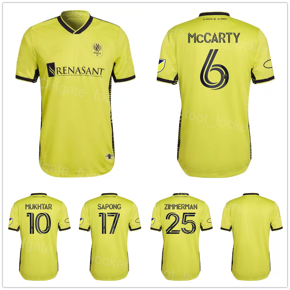 MLS Nashville SC Club Soccer 5 Jack Maher Jerseys 8 Randall Leal 10 Hany Mukhtar 17 CJ SAPONG 25 Walker Zimmerman 4 Dave Romney Football Shirt Kits Team Color Yellow
MLS Nashville SC Club Soccer 5 Jack Maher Jerseys 8 Randall Leal 10 Hany Mukhtar 17 CJ SAPONG 25 Walker Zimmerman 4 Dave Romney Football Shirt Kits Team Color Yellow