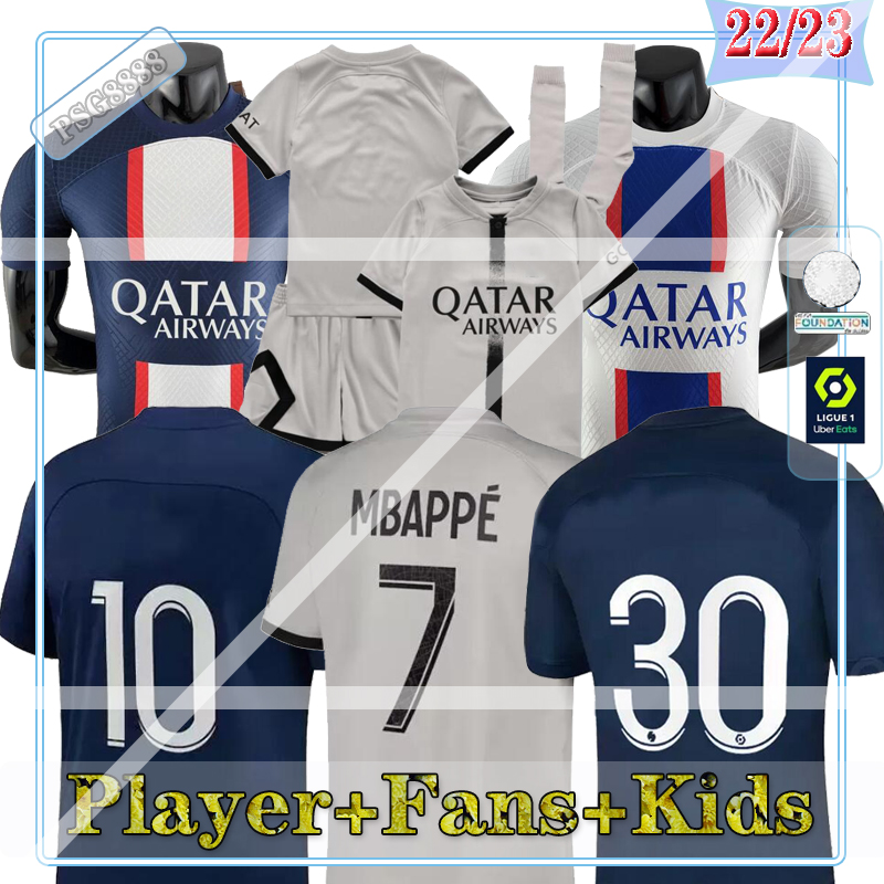 22 23 MBAPPE PLAYER Fsan PSGS soccer jersey SERGIO RAMOS MARQUINHOS VERRATTI KIMPEMBE Maillots football shirt ICARDI DI MARIA DRAXLER Maillot Foot kids kit uniforms
22 23 MBAPPE PLAYER Fsan PSGS soccer jersey SERGIO RAMOS MARQUINHOS VERRATTI KIMPEMBE Maillots football shirt ICARDI DI MARIA DRAXLER Maillot Foot kids kit uniforms