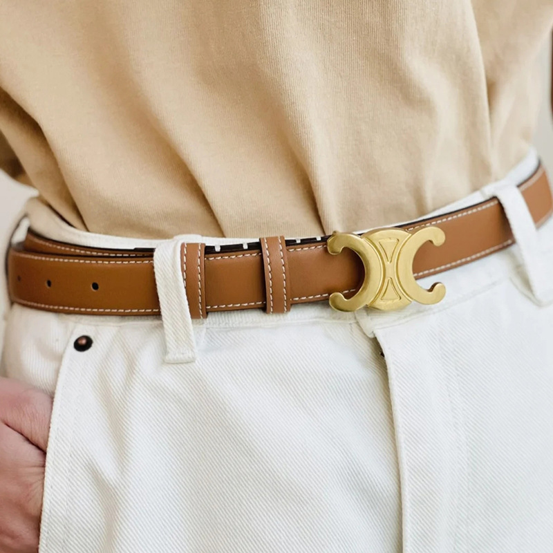 Women's leather trend fashionable jeans versatile Brown trouser belt triumphal arch coat belt decoration, Black
Women's leather trend fashionable jeans versatile Brown trouser belt triumphal arch coat belt decoration, Black