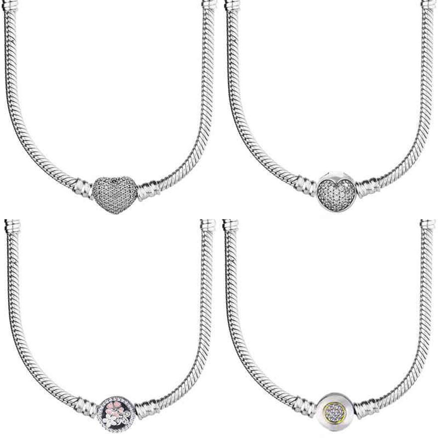 Momemts Pave Heart Two-tone Signature Poetic Blooms Clasp 925 Sterling Silver Necklace for Pandora Bead Charm Diy Jewelry248S
Momemts Pave Heart Two-tone Signature Poetic Blooms Clasp 925 Sterling Silver Necklace for Pandora Bead Charm Diy Jewelry248S