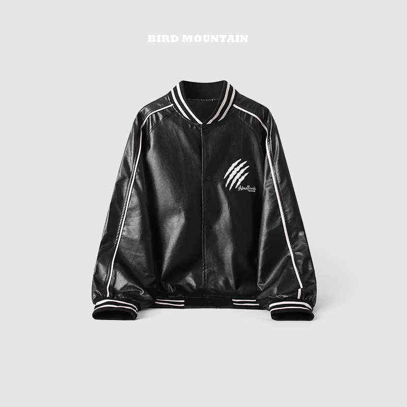 2021 American Hip Hop Beast Scratch Embroidery Couple Leather Jacket Streetwear Baseball Uniform Kpop Clothes Fashion Top T220728, White
2021 American Hip Hop Beast Scratch Embroidery Couple Leather Jacket Streetwear Baseball Uniform Kpop Clothes Fashion Top T220728, White