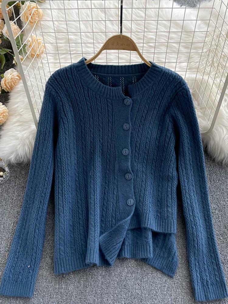 Women's Knits & Tees Vintage Irregular Knitted Beige Cardigan Women 2022 Casual Fashion Single Breasted Full Sleeve Autumn Winter Blue Time2
Women's Knits & Tees Vintage Irregular Knitted Beige Cardigan Women 2022 Casual Fashion Single Breasted Full Sleeve Autumn Winter Blue Time2