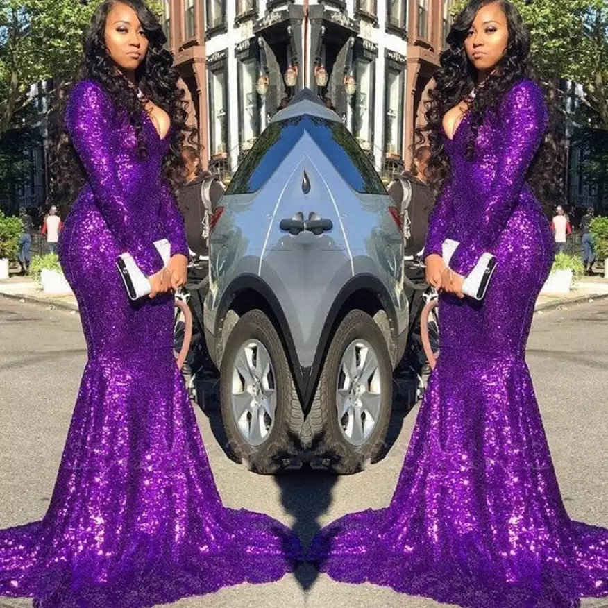 2022 Purple Prom Dresses Mermaid Deep V Neck Long Sleeves Sparkly Sequins Custom Made Evening Formal Gowns Formal Occasion Wear vestidos, Orange
2022 Purple Prom Dresses Mermaid Deep V Neck Long Sleeves Sparkly Sequins Custom Made Evening Formal Gowns Formal Occasion Wear vestidos, Orange