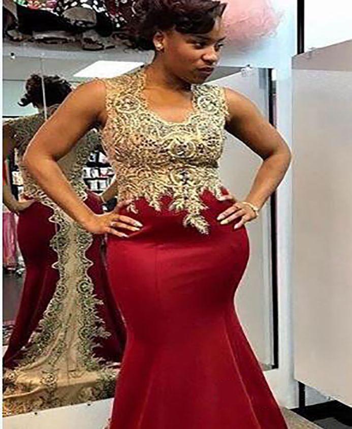 Arabic Style Burgundy and Gold Evening Dresses Sweep Train Cap Sleeve Applique Beaded Mermaid Formal Prom Party Gowns Robe De Soiree