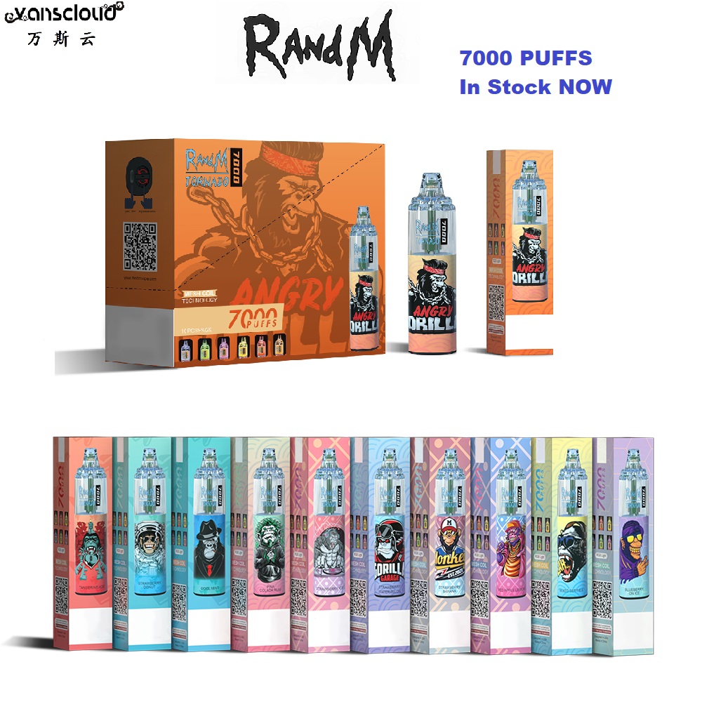 RandM Tornado 7000 Puffs Disposable vape 38 colors Rechargable Battery 14ml Prefilled Cartridge Mesh Coil Device
RandM Tornado 7000 Puffs Disposable vape 38 colors Rechargable Battery 14ml Prefilled Cartridge Mesh Coil Device