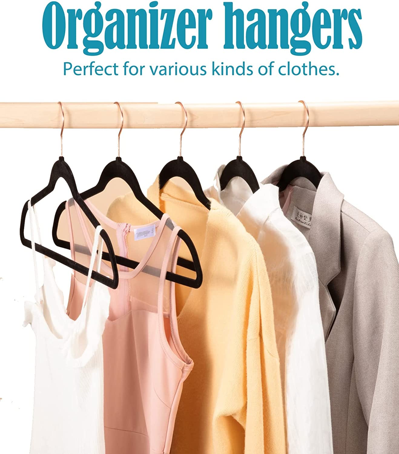 Nobemall Hangers NonSlip Velvet Hangers Ultra Thin Space Saving Coat Hanger6465863