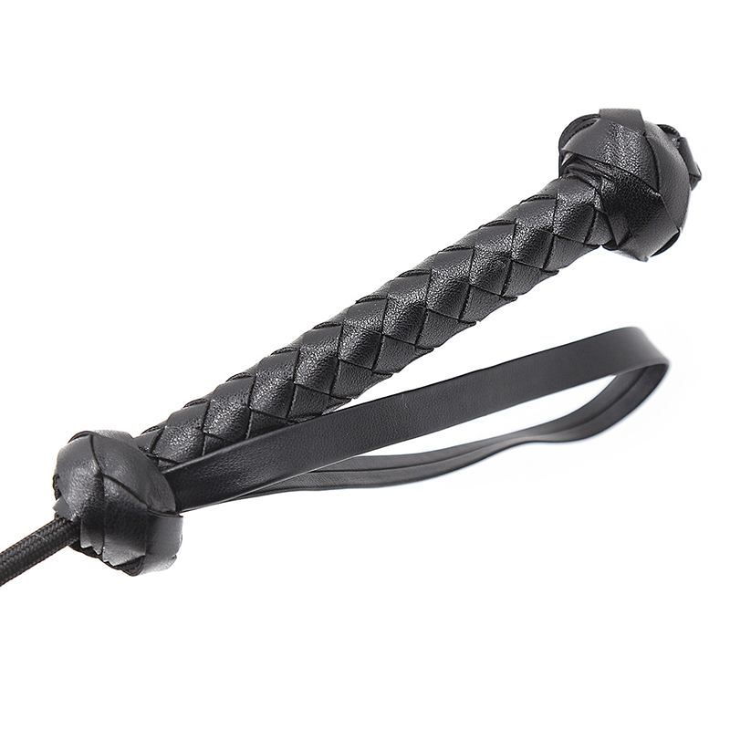 Leather Cosplay Bondage Whip Crop Spanking Horse Riding Flogger Flapper Cane BDSM Sex Toys For Couples 220411