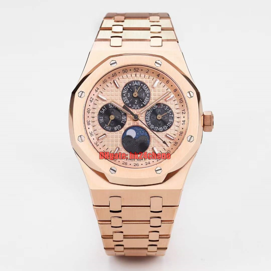 Bell Factory Watches 26584OR.OO.1220OR.01 Perpetual Calendar 41mm Cal.5134 Automatic Mens Watch Pink Dial Rose Gold Bracelet Gents Wristwatches, 17
Bell Factory Watches 26584OR.OO.1220OR.01 Perpetual Calendar 41mm Cal.5134 Automatic Mens Watch Pink Dial Rose Gold Bracelet Gents Wristwatches, 17